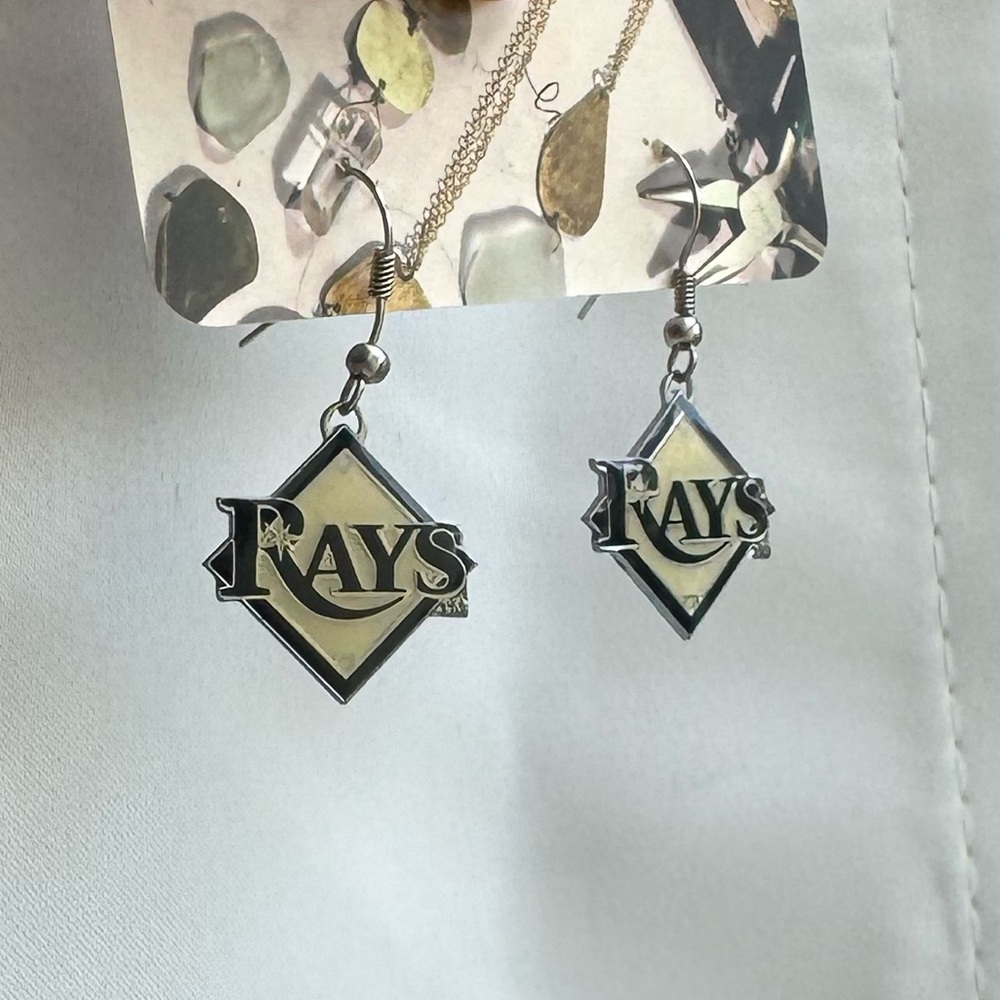 Tampa Bay Rays Baseball Earrings